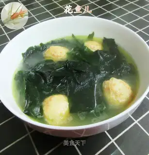 Gold fish omelet with soup