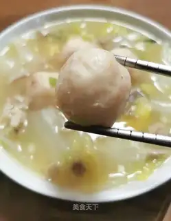 Shrimpball, yellow-heart chicken soup