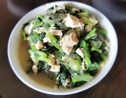 Spinach chicken soup