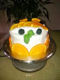 Orange fruit cake