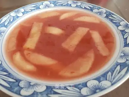 The apple soup