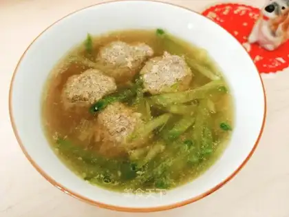 The radish meatball soup