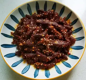 Homemade beef jerky