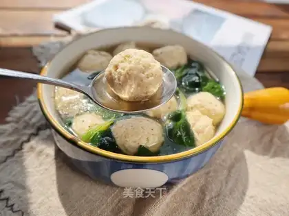 Chicken meatball soup