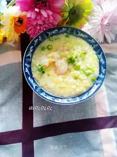 Rice shrimp congee