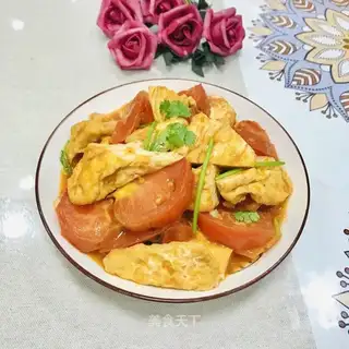 Tomato fried tofu