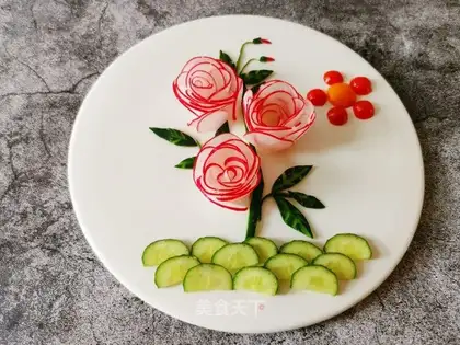 Cherry carrots and vegetables