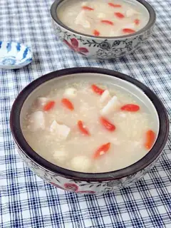 Twins and rice congee