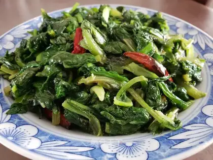 Fried leaf
