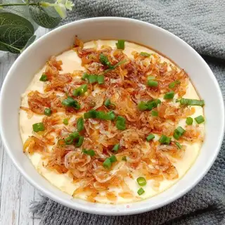 Shrimp skin steamed eggs