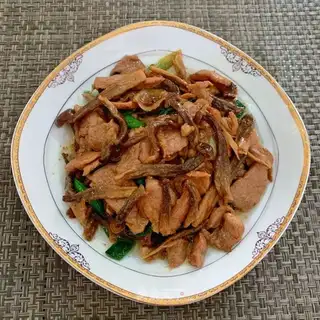 A deer mushroom fried spinal