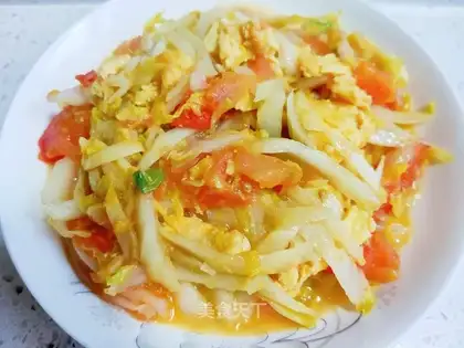 Tomato doll fried eggs