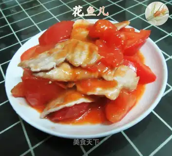 Tomato fried meat