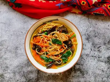Carrots, corny oatmeal