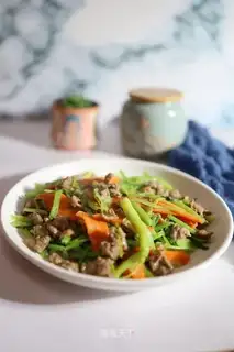 Celery carrot and beef