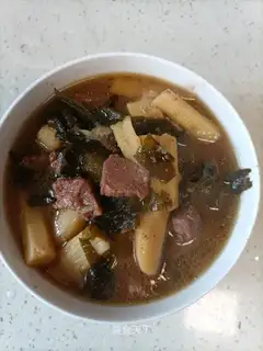The pineapple and beef stew