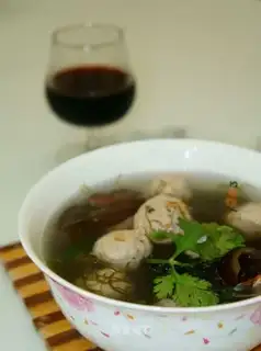 Soup from the sea cucumber