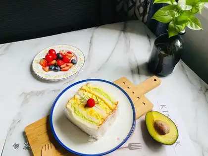 Butter egg sandwich
