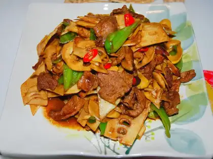 Spring fried meat