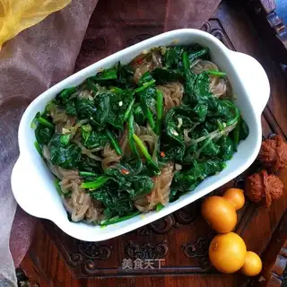 Spinach with root powder