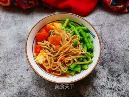 Tomato eggs for wheat noodles