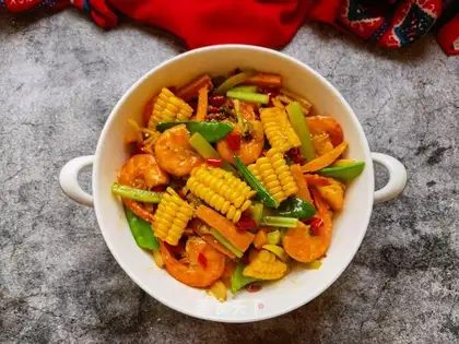 Spicy boiled shrimp