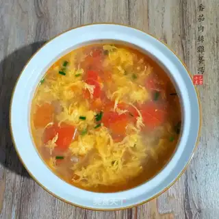 Tomato silk egg soup