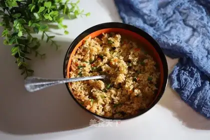 Soybean onion fried rice