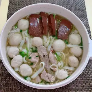 Pork duck blood soup