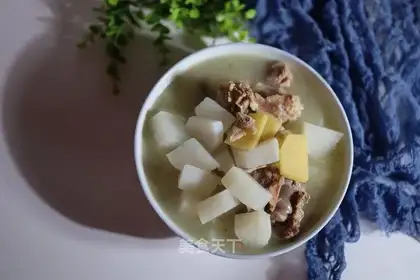 The radish soup
