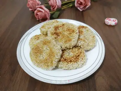 Apple rice cake