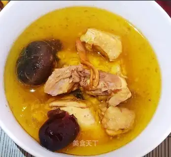 Mushroom chicken soup