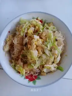 A cabbage and a fan