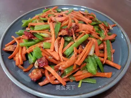Carrot, spinach pole