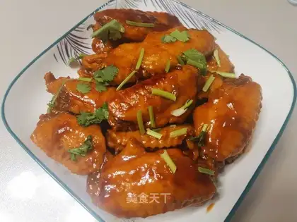 Red chicken wings