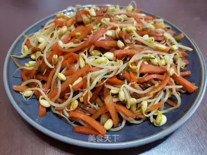 Carrot, soybean sprouts