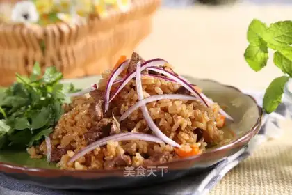 Hands on rice