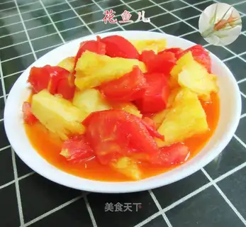 Pineapple fried tomatoes