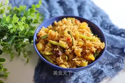 Bacon chicken fried rice