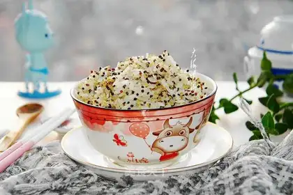Three-coloured wheat rice