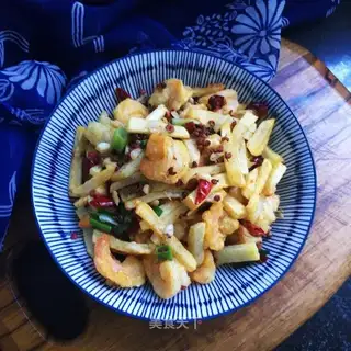 Spicy shrimp potatoes