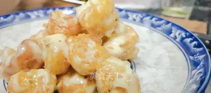 Mustard shrimp balls
