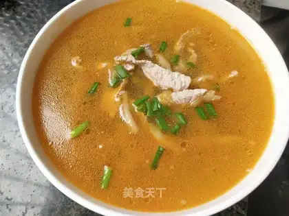 Squeeze meat soup