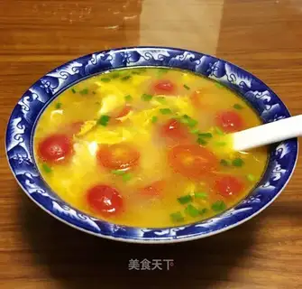 Holy fruit egg soup
