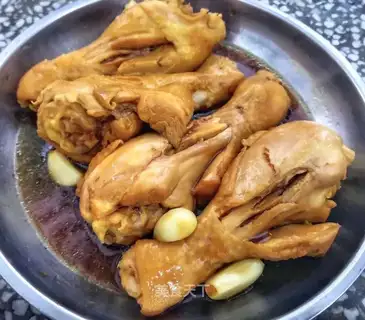 Red chicken leg