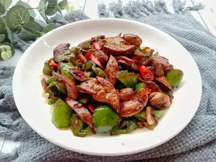 Pepper fried liver