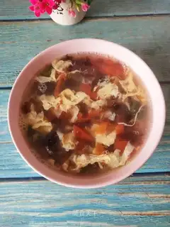 Potato omelet soup