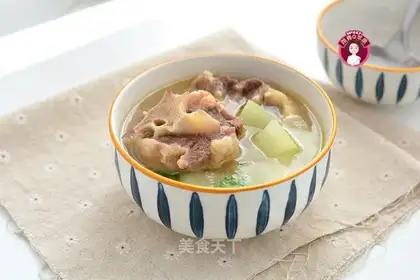 Cowtail melon soup