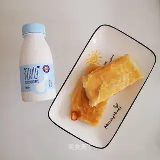 Cheese ham and a pancake