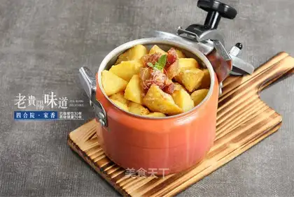 Ham and potatoes